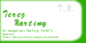 terez martiny business card